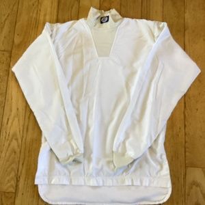 TKO Milano jockey race shirt, made in Italy, 100% polyester, white, unis…